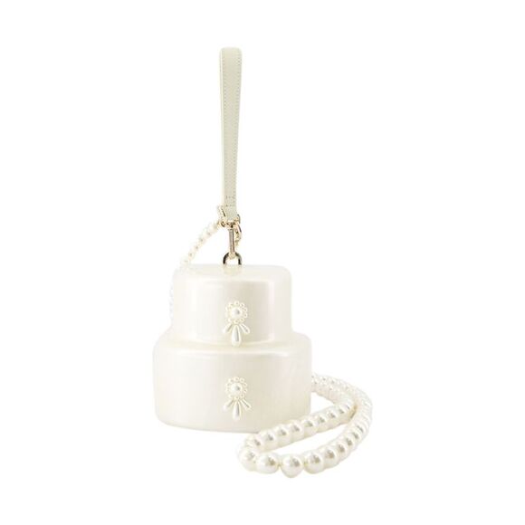 Simone Rocha Handbags - Beaded Sprinkle Cake Crossbody - Simone Rocha - Beige